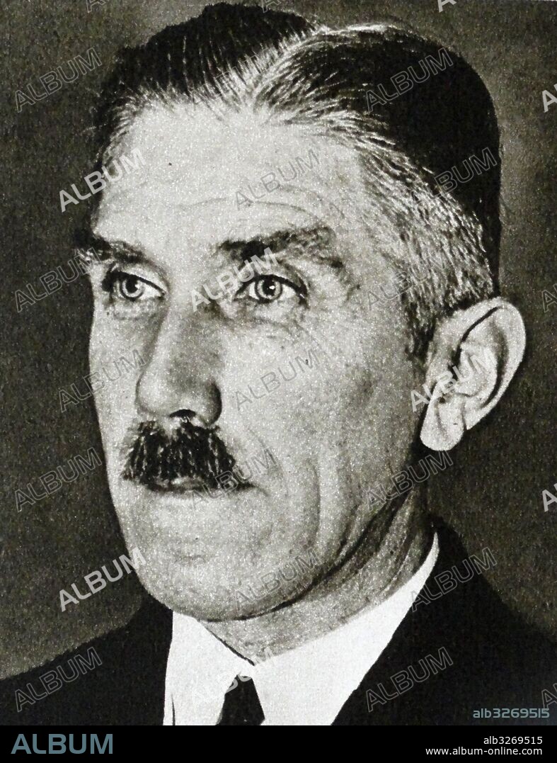 Franz von Papen, 1879 - 1969. German nobleman, General Staff officer and politician. He served as Chancellor of Germany in 1932 and as Vice-Chancellor under Adolf Hitler in 1933-1934.