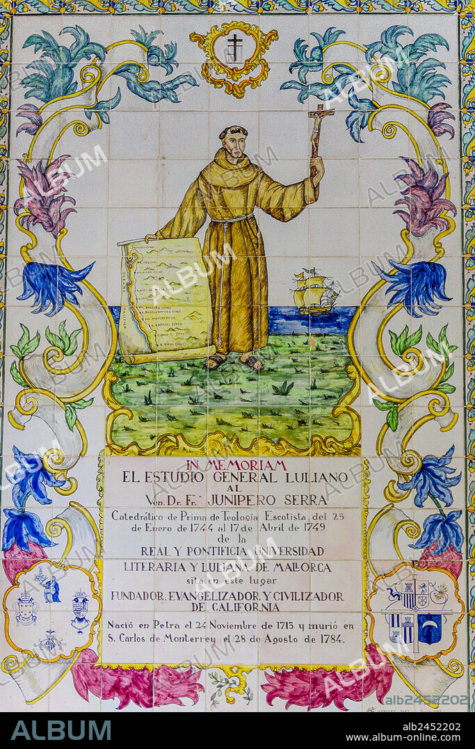 General Luliano Study, former Medieval University of Mallorca - Royal and Pontifical Luliana and Literary University of Mallorca -, Palma, Mallorca, Spain.