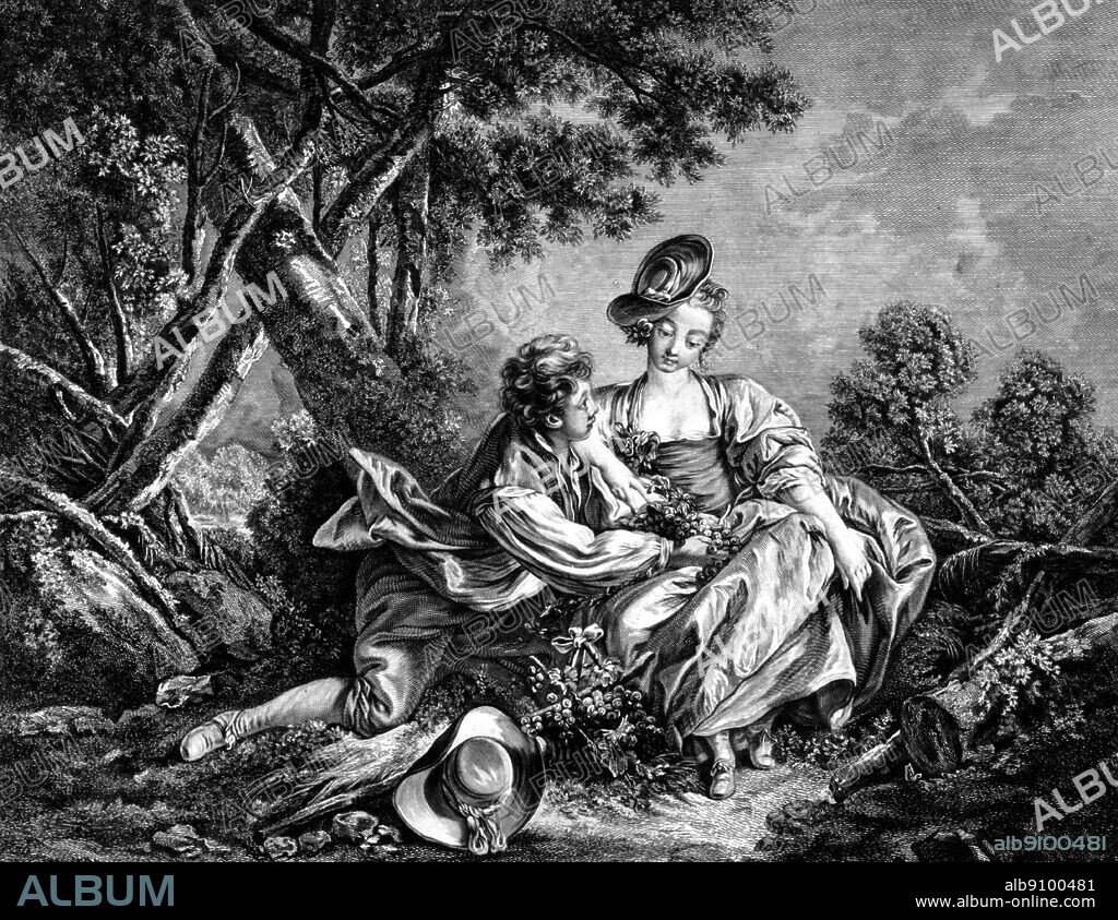 Les Delices de L'Automne (The Delicacies of the Autumn) by Francois Boucher (1703-1770, French painter.