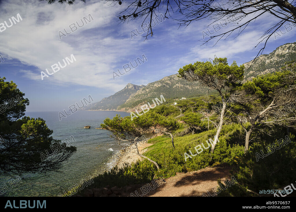 playa de Son Bunyola, Banyalbufar. Parque natural de la Sierra de Tramuntana. Mallorca. Islas Baleares. Spain.