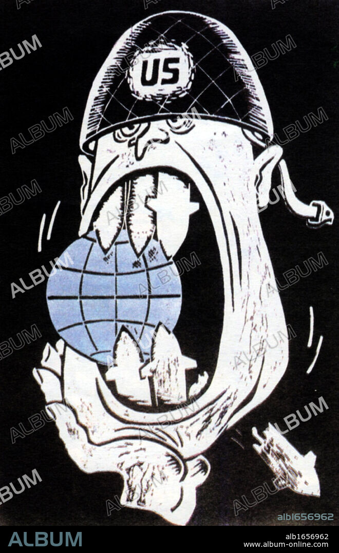 Soviet Russian cartoon from the Cold War Era. 1960's.