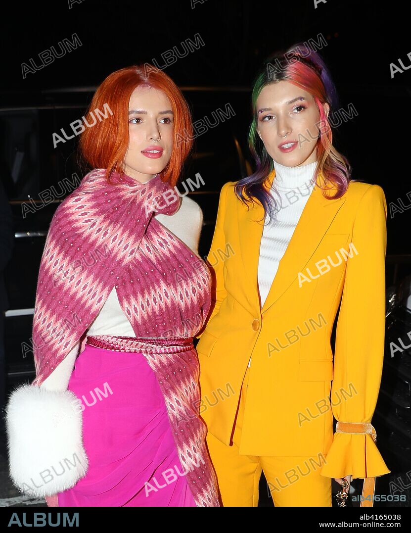 February 11, 2019 - New York, New York, United States - Bella Thorne (L) and Dani Thorne arriving at the Prabal Gurung presentation during New York Fashion Week: The Shows at Gallery I at Spring Studios on February 10, 2019 in New York City. 11/02/2019