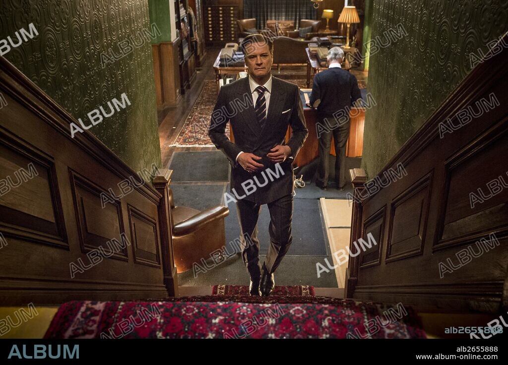 COLIN FIRTH dans KINGSMAN: THE SECRET SERVICE, 2014, réalisé par MATTHEW VAUGHN. Copyright TWENTIETH CENTURY FOX.