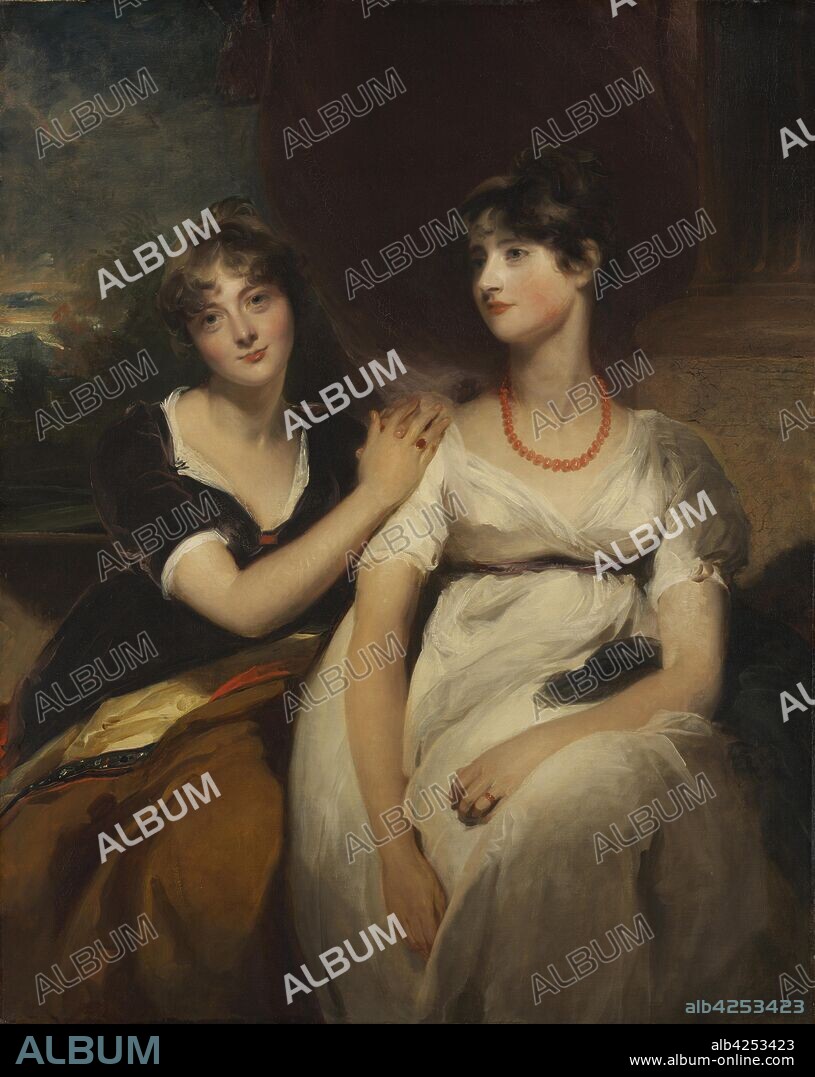 Portrait of Charlotte and Sarah Carteret-Hardy, 1801. Thomas Lawrence (British, 1769-1830). Oil on canvas; framed: 161 x 135 x 11 cm (63 3/8 x 53 1/8 x 4 5/16 in.); unframed: 129 x 103 cm (50 13/16 x 40 9/16 in.).