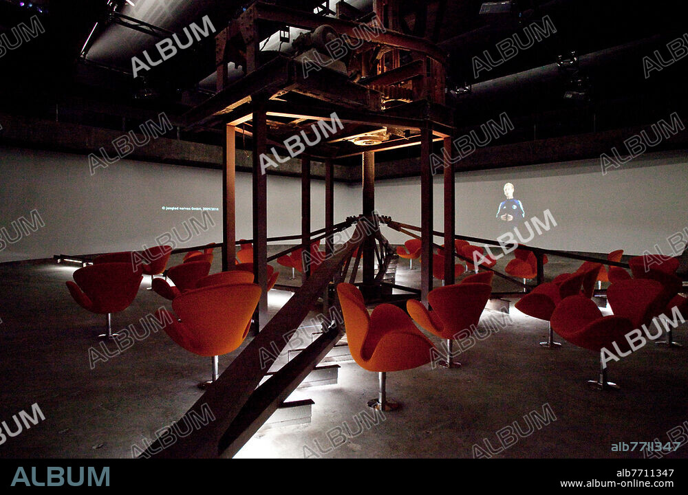 Im Filmsaal des Portals der Industriekultur mit dem Film RUHR 360 Grad  der Zeche Zollverein, Essen, Ruhrgebiet, Nordrhein-Westfalen, Deutschland, Europa.