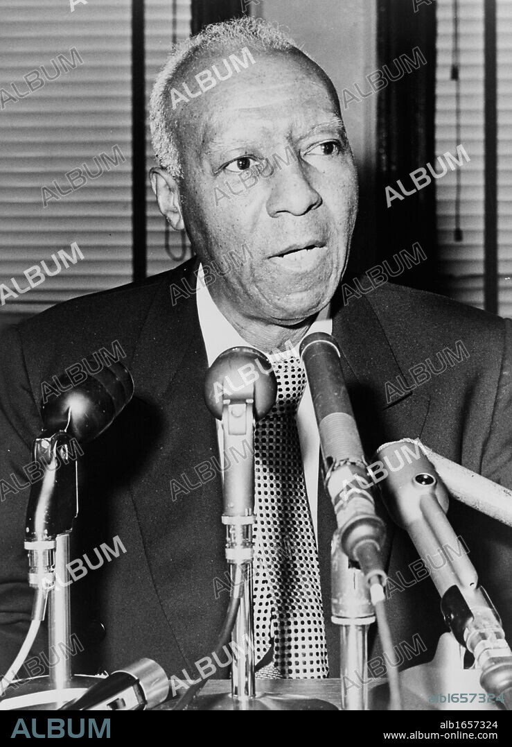 Asa Philip Randolph (1889-1979) prominent  African America civil rights leader.