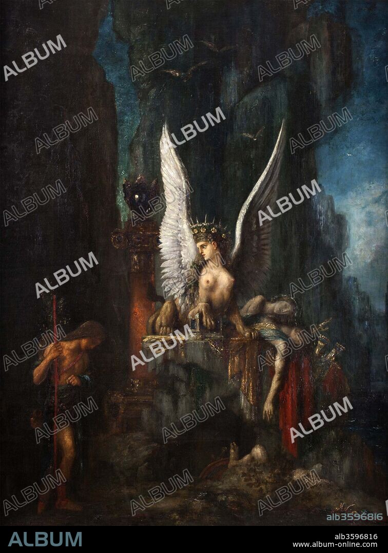 GUSTAVE MOREAU. Oedipus the Wayfarer or Equality before Death.