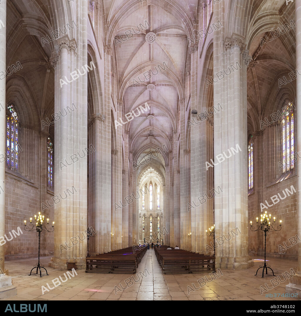 Mosteiro da Santa Maria da Vitoria (Monastery of St. Mary of the Victory), UNESCO World Heritage Site, Batalha, Leiria, Portugal, Europe.