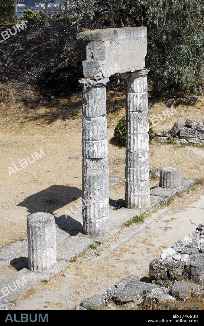 UCRANIA. REPUBLICA AUTONOMA DE CRIMEA. Yacimiento arqueológico de la antigua ciudad griega de PANTICAPAEUM, fundada en el 575 a. C. por colonos griegos procedente de Mileto, en el monte Mithridat. Kerch. Europa Oriental.