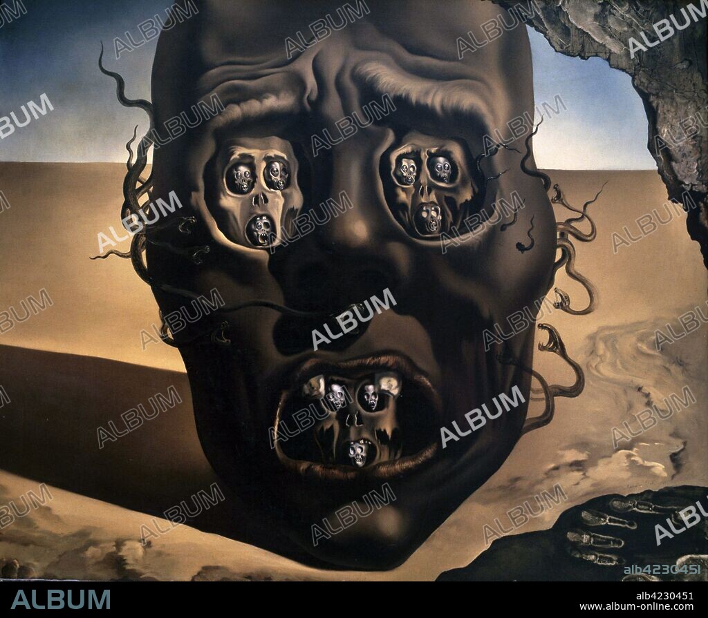 SALVADOR DALÍ. DALI , SALVADOR PINTOR ESPAÑOL . FIGUERAS 1904 - 1989 " EL ROSTRO DE LA GUERRA " , OLEO MUSEO BOYMANS- VAN BEUNIGUEN ROTTERDAM. HOLANDA  ATENCION: AUTOR CONTEMPORANEO SUJETO A COPYRIGHT ©. EL CLIENTE FINAL ES RESPONSABLE DE LA GESTION DE LOS DERECHOS DE AUTOR CON LAS SOCIEDADES EXISTENTES DE GESTION DE DERECHOS O DIRECTAMENTE CON LOS ORGANISMOS TITULARES DE LOS MISMOS.