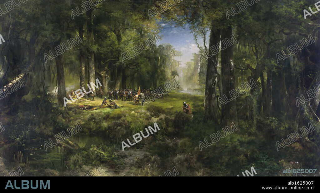 Ponce de Leon in Florida, 1513  1878  Thomas Moran (1837-1926/American)  Oil on Canvas  The Cummer Museum of Art and Gardens, Jacksonville, Florida, USA.