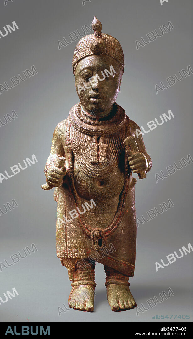 Between 700 and 900 A.D., Ife began to develop as a major artistic center.The city was a settlement of substantial size between the 9th and 12th centuries, with houses featuring potsherd pavements. Ile-Ife is known worldwide for its ancient and naturalistic bronze, stone and terracotta sculptures, which reached their peak of artistic expression between 1200 and 1400 A.D. After this period, production declined as political and economic power shifted to the nearby kingdom of Benin which, like the Yoruba kingdom of Oyo, developed into a major empire. Bronze and terracotta art created by this civilization and significant examples of realism in early African art.