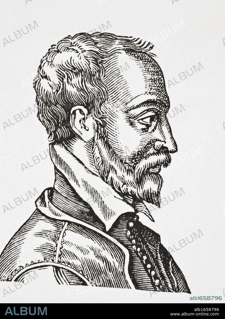 Remy Belleau 1528 - 1577. French Renaissance poet. From Science and Literature in The Middle Ages by Paul Lacroix published London 1878.