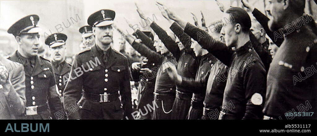 Sir Oswald Ernald Mosley, 6th Baronet (16 November 1896 - 3 December 1980) was a British politician who rose to fame in the 1920s as a Member of Parliament. Later in the 1930s, having become disillusioned with mainstream politics, became the leader of the British Union of Fascists (BUF).