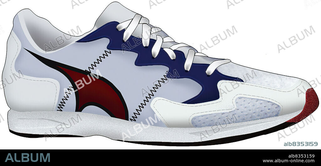 Race walking shoes are light, and the soles are thin to reduce friction with the ground.