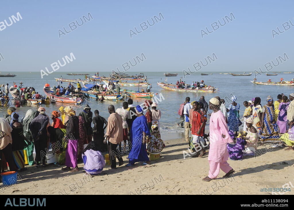 Mbour Fish Market, Mbour, Senegal, West Africa, Africa.