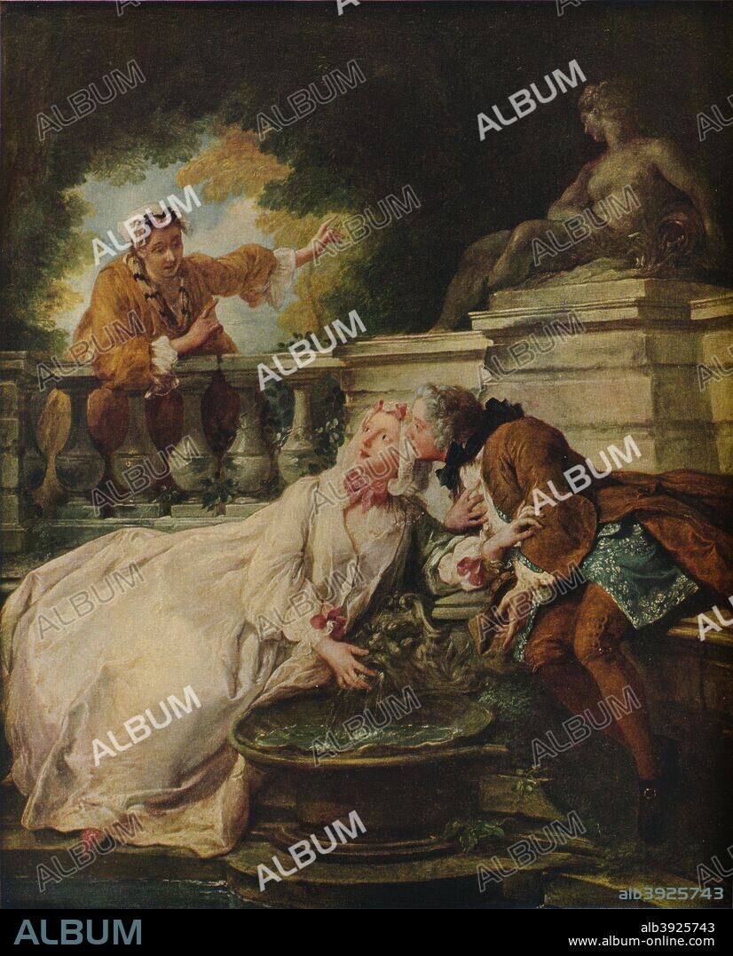 'The Alarm, La Gouvernante Fidee', 1723. Painting held at the Victoria And Albert Museum, London. From The Connoisseur Volume 106. [Otto Limited, London, 1940].