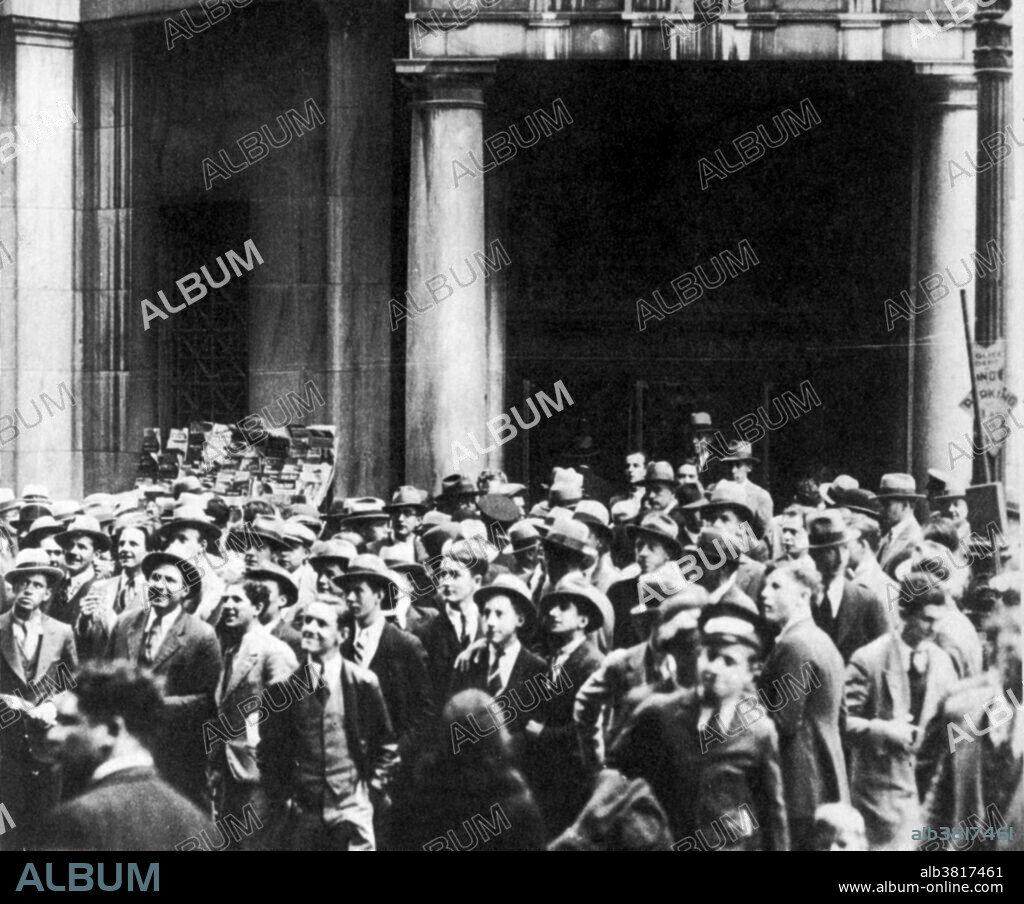 The Wall Street Crash of 1929 was the most devastating stock market crash in the history of the USA, taking into consideration the full extent and duration of its fallout.The crash signaled the beginning of the 12-year Great Depression that affected all Western industrialized countries and that did not end until the onset of American mobilization for WWII at the end of 1941. On October 29, Black Tuesday, the Dow Jones Industrial Average fell 38 points to 260, a drop of 12.8%. The deluge of selling overwhelmed the ticker tape system that normally gave investors the current prices of their shares. Telephone lines and telegraphs were clogged and were unable to cope. This information vacuum only led to more fear and panic. The technology of the New Era, much celebrated by investors previously, now served to deepen their suffering. Forced to liquidate their stocks because of margin calls, overextended investors flooded the exchange with sell orders. The glamour stocks of the age saw their values plummet. Across the two days, the Dow Jones Industrial Average fell 23%.