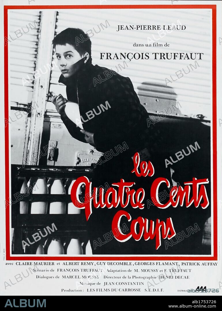 Poster of THE FOUR HUNDRED BLOWS, 1959 (LES QUATRE CENTS COUPS), directed by FRANCOIS TRUFFAUT. Copyright SEDIF, LES FILMS DU CAROSSE/JANUS.