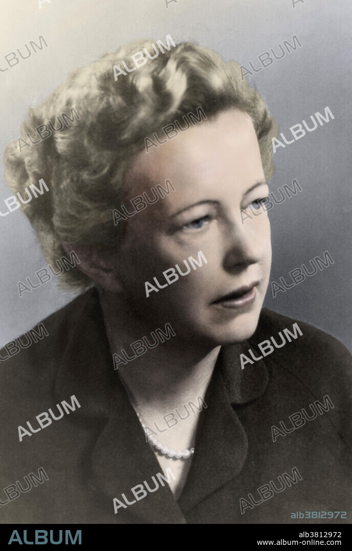 Maria Goeppert Mayer (1906-1972), German theoretical physicist. Mayer gained her PhD in Germany in 1930. She then moved to the USA with her husband, where she worked on the Manhattan Project, which produced the first atomic bomb. She was appointed as professor of physics at the University of Chicago in 1946. Here she worked on the Nuclear Shell Model, developing the concept of magic numbers (the numbers of protons or neutrons that occur in very stable atomic nuclei). She shared the Nobel Prize for physics in 1963.