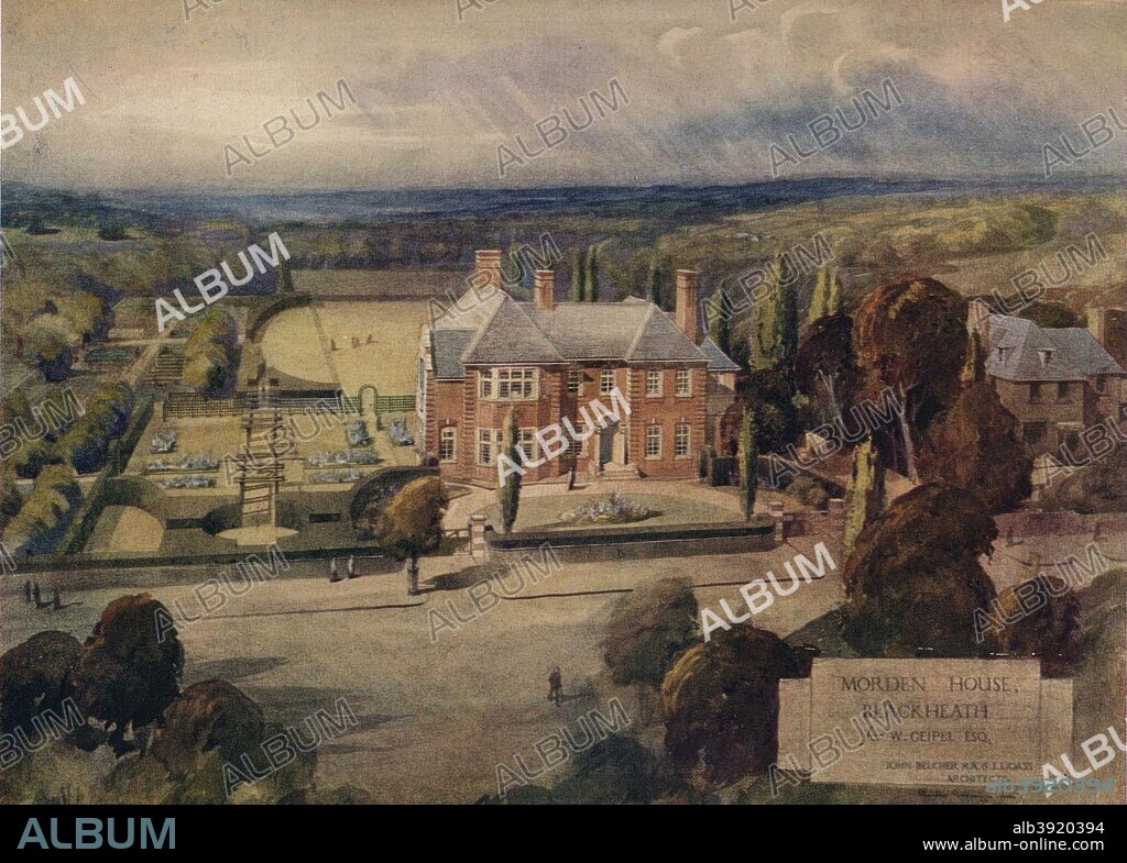 'Morden House, Blackheath, Kent', c1912. Morden House designed by Architects John Belcher (1841-1913) and John James Joass (1868-1952). From The Studio Volume 57. [London Offices of the Studio, London, 1912-13].