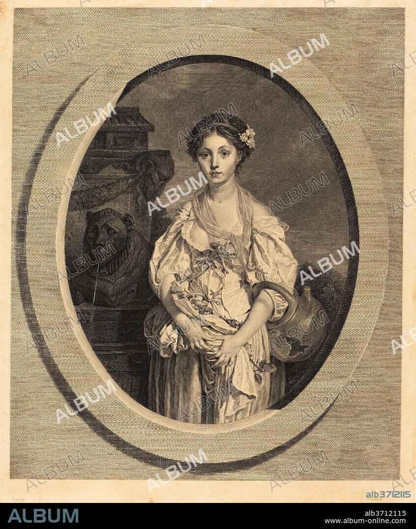 JEAN MASSARD AFTER JEAN-BAPTISTE GREUZE. La cruche cassee. Dated: 1773. Medium: etching and engraving.
