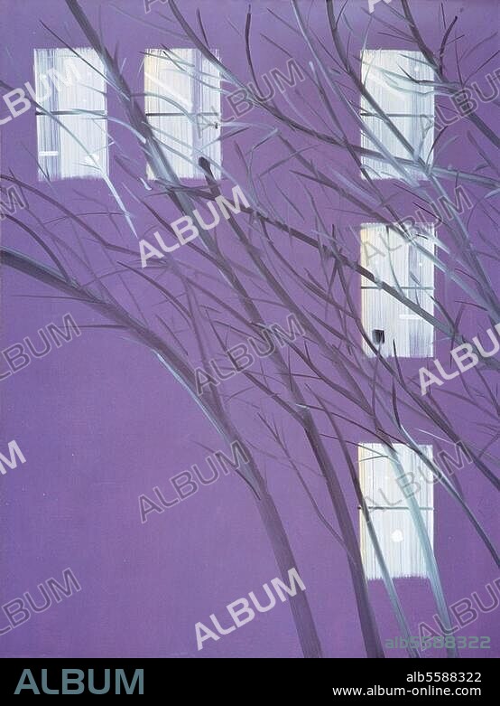 ALEX KATZ. Katz, Alex born 1927. "Purple Wind", 1995. Oil on canvas, 320 × 243.8 cm. London, The Saatchi Gallery.