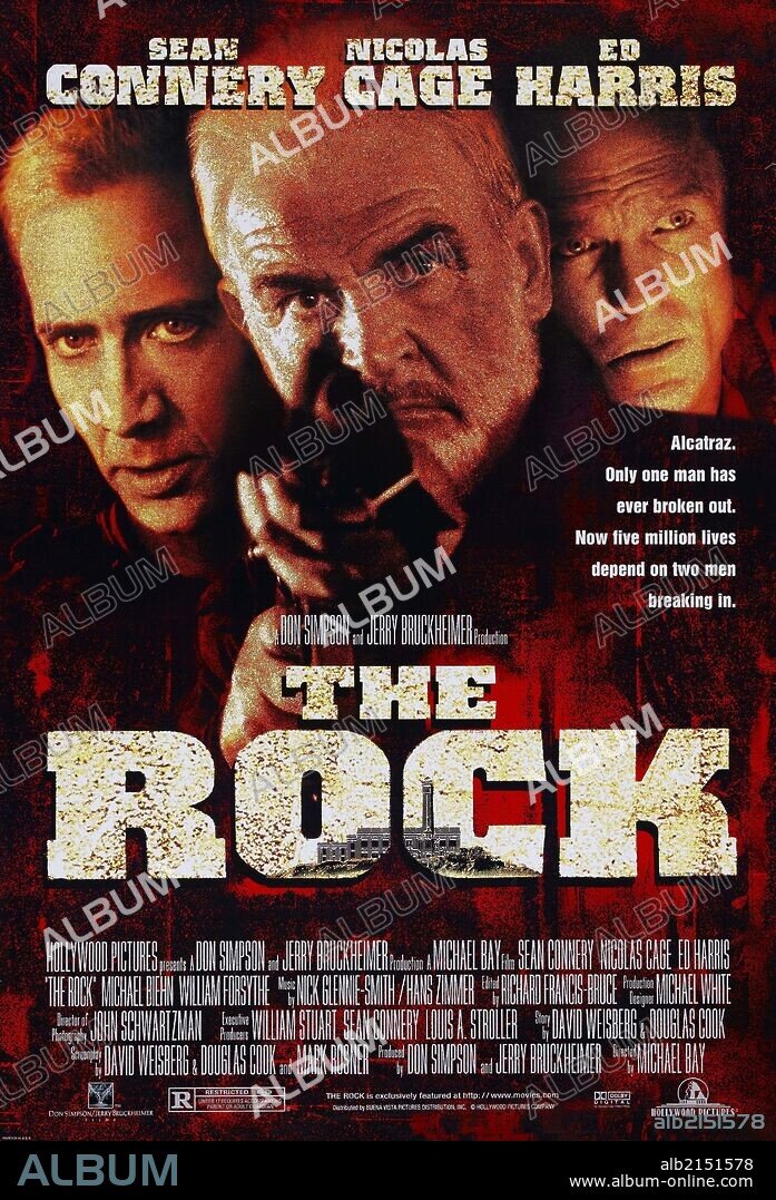 Poster de LA ROCA, 1996 (THE ROCK), dirigida por MICHAEL BAY. Copyright HOLLYWOOD PICTURES.