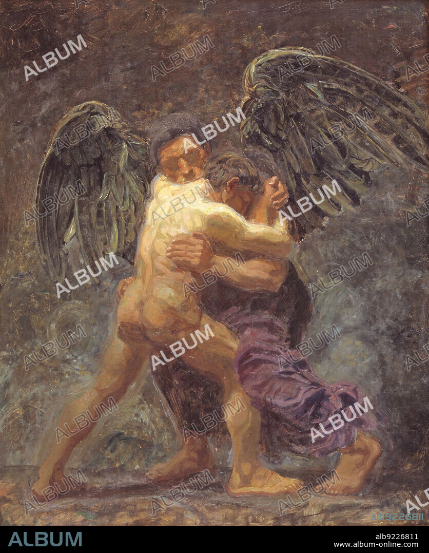 OLUF HARTMANN. Jacob Wrestling with the Angel, 1907.