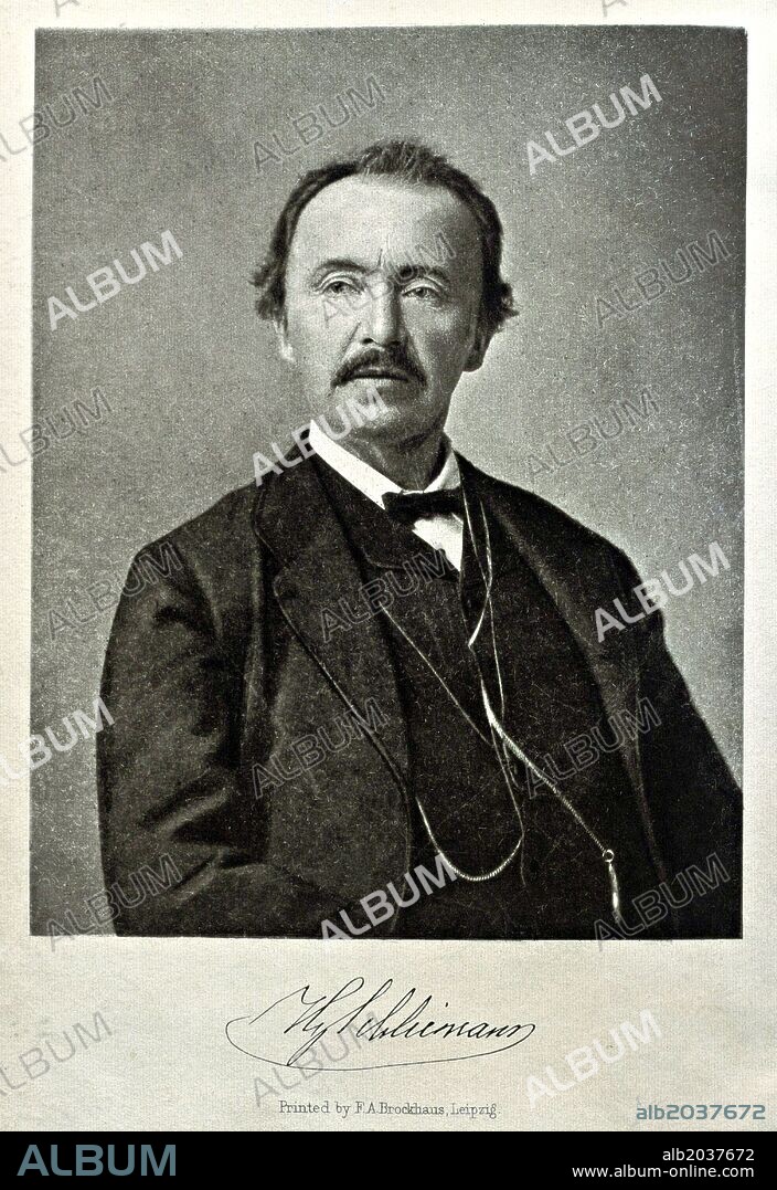 'Heinrich Schliemann', Photography from "Schliemann's Excavations", 1891.
