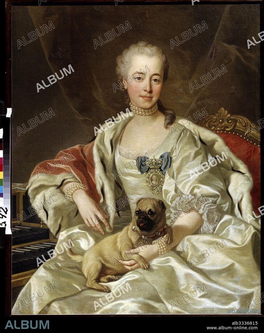LOUIS-MICHEL VAN LOO. Portrait of Countess Ekaterina Dmitrievna Golitsyna (1720–1761), née Cantemir.