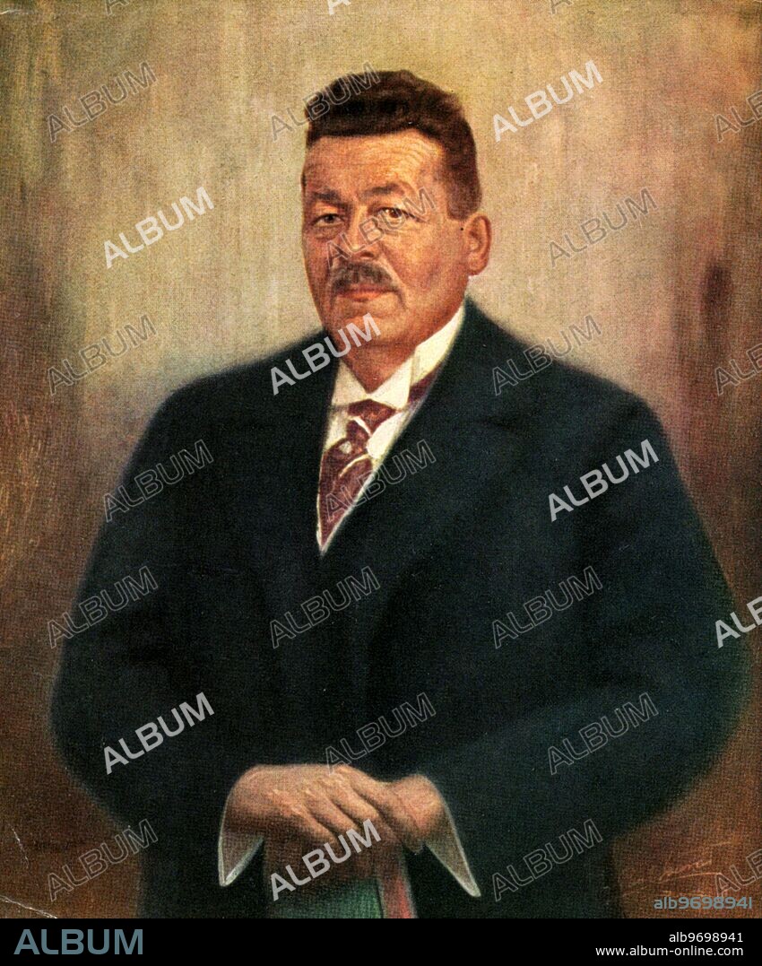 1000652 ( 1000 ) Friedrich EBERT. deutscher SPD Politiker, ReichsprÃsident, geboren 04 .02 .1871, gestorben 28 .02 .1925. Stichworte : Person, Mann, MÃnner, Maenner, mÃnnlich, maennlich, Portrait, Stehkragen, GemÃlde, Gemaelde, Deutschland, Deutsches Reich, Weimarer Republik, PrÃsident, Praesident, Kunsturheberrechte werden nicht vertreten. Jede Nutzung ist anzuzeigen und abzurechnen mit Archiv Feltz, Radenwisch 45, 22457 Hamburg, Deutschland / Germany, Tel. / Fax : 040 - 559 25 30.. Friedrich EBERT, 1871 - 1925, since 1919 president of the German Reich, social democratic politician ( SPD ), no copyright of art.