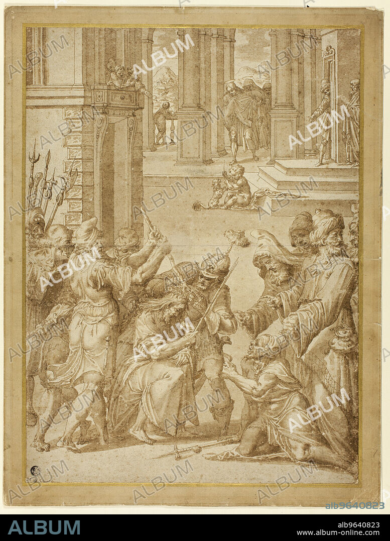 JAN SWART VAN GRONINGEN, JOANNES STRADANUS and CHRISTOPH SCHWARZ. Crowning of Thorns, n.d.