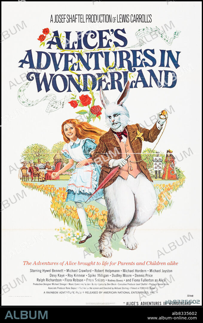 Poster of ALICE'S ADVENTURES IN WONDERLAND, 1972, directed by WILLIAM STERLING.