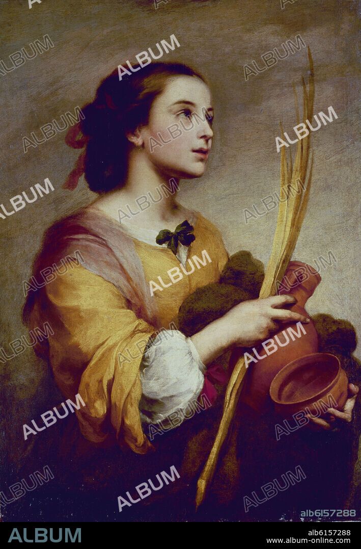 BARTOLOMÉ ESTEBAN MURILLO. SANTA JUSTA - HACIA 1660.