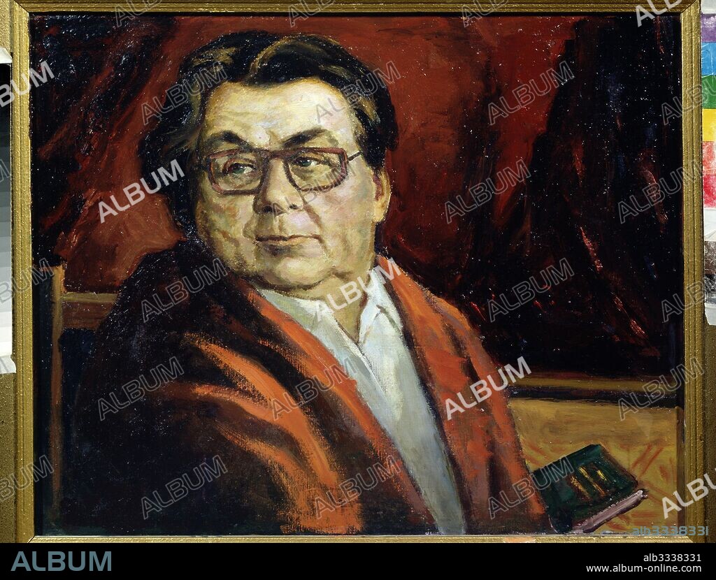 KONSTANTIN ANTIPOV. Portrait of the composer Vasili Solovyev-Sedoy (1907-1979).