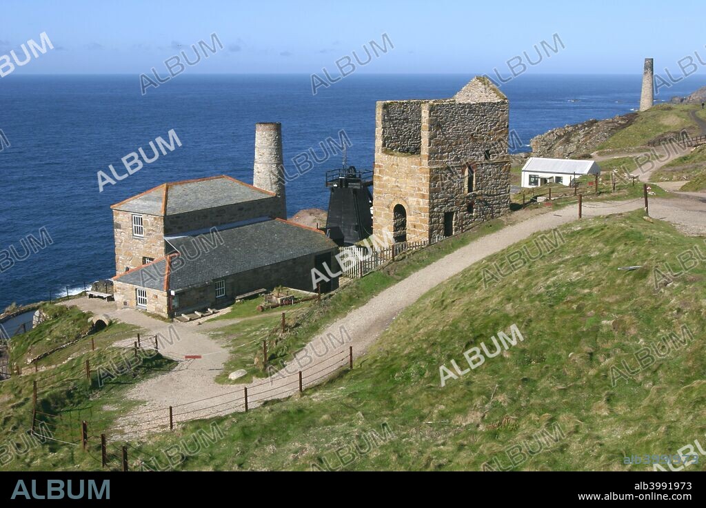 Levant Mine, Cornwall. The Levant Mine operated from the late 18th century until its closure in 1930, mining tin and copper from beneath the sea bed. The mine's steam winding engine was preserved by a group of enthusiasts after the mine closed and today can be seen in action. The site is owned and managed by the National Trust.