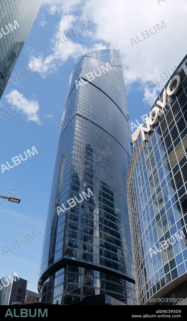 The Federation Tower skyscraper in the Moscow International Business Center (MIBC) in Moscow, Russia. The two skyscrapers are named Tower East or Vostok and Tower West or Zapad. The super tall skyscraper Tower East (Vostok) is currently the second tallest skyscraper in Europe and Russia after Lakhta Center, and the 46th-tallest building in the world. Zapad is a shorter skyscraper than Vostok and is the 11th-tallest building in Russia. The complex stands on the 13th lot, which has an area of 439,154 square meters. The project was conceived by German-Russian engineer Sergei Tchoban and German professor and engineer Peter Schweger. The complex was designed by architecture companies nps+partner and Schweger Associated Architects.