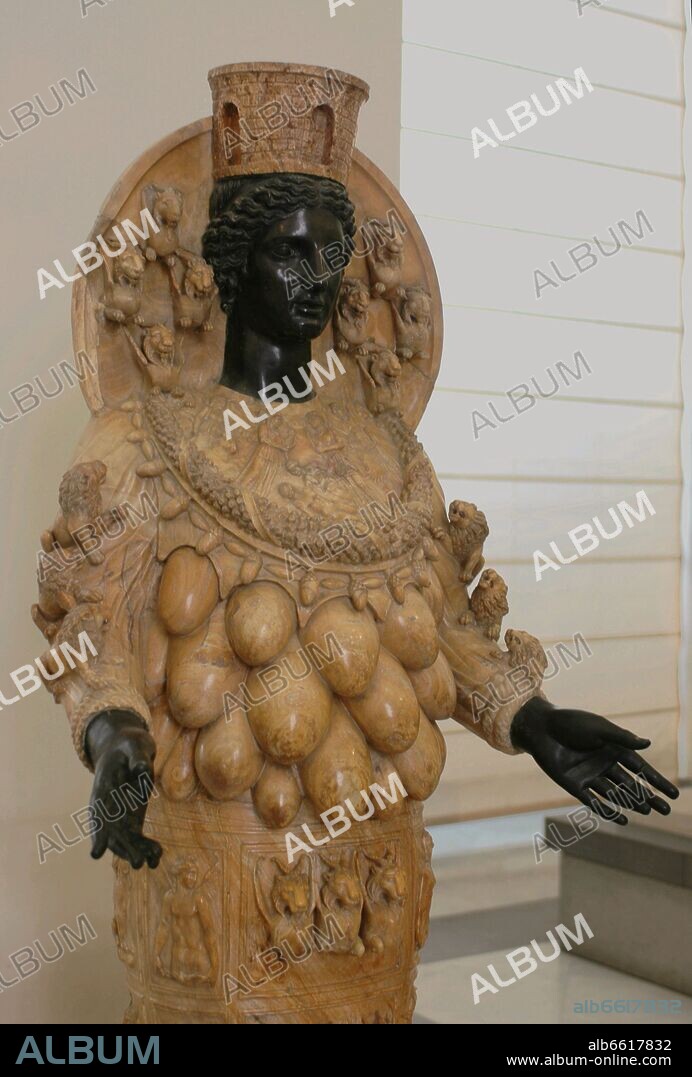 ESTATUA DE ARTEMIS DE EFESO - COPIA DEL ORIGINAL DEL SIGLO II AC - ALABASTRO.