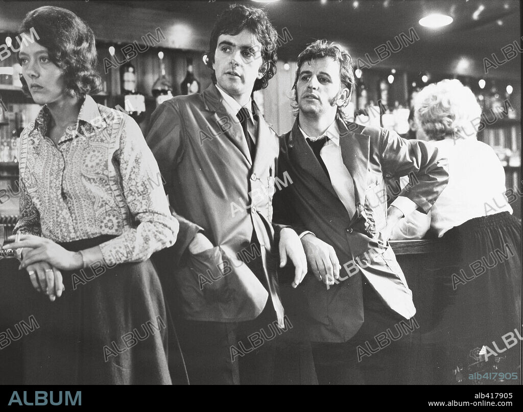 DAVID ESSEX and RINGO STARR in THAT'LL BE THE DAY, 1973, directed by CLAUDE WHATHAM. Copyright GOODTIMES/EMI.