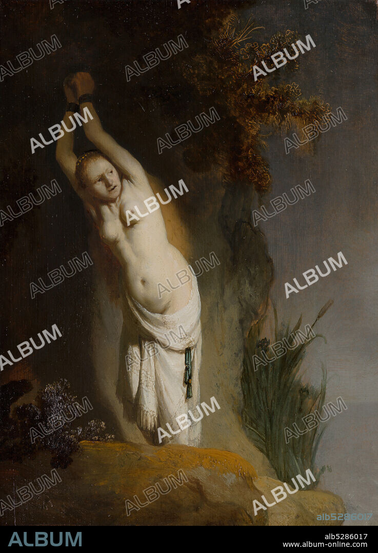 REMBRANDT VAN RHIJN. Andromeda Chained to the Rocks.
