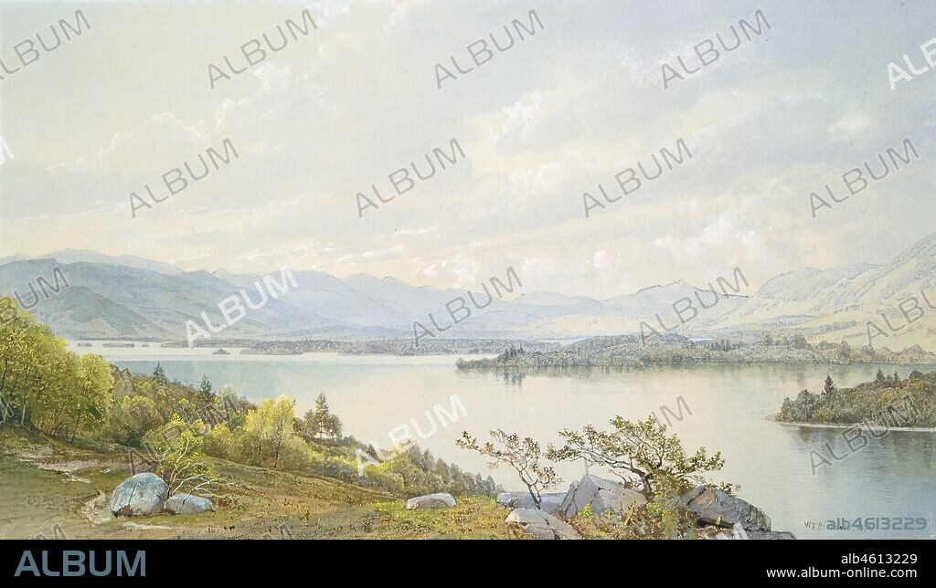 WILLIAM TROST RICHARDS. Lake Squam and the Sandwich Mountains, 1872.