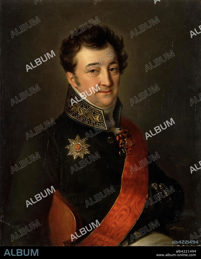 BENOîT CHARLES MITOIRE. '"Portrait of a High-Ranking Official"'. Russia, 1820s. Dimensions: 78,9x64,3 cm.