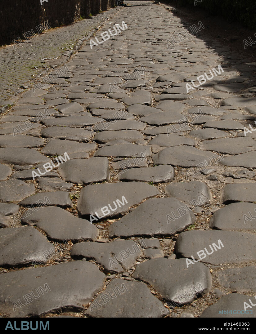 Italy. Rome. Appian Way. 312 BC. Initiated by the censor Appius Claudius and completed by Augustus. Connected Rome with Brindisi.