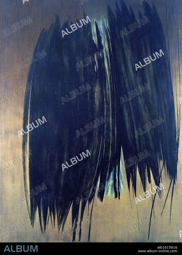 T. by Hans Hartung, 1956, born 1904.