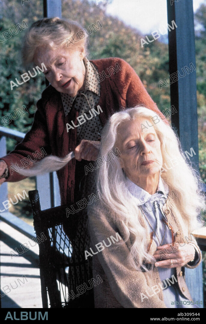 BETTE DAVIS y LILIAN GISH. BETTE DAVIS y LILLIAN GISH en LAS BALLENAS DE AGOSTO, 1987 (THE WHALES OF AUGUST), dirigida por LINDSAY ANDERSON. Copyright ALIVE FILMS.