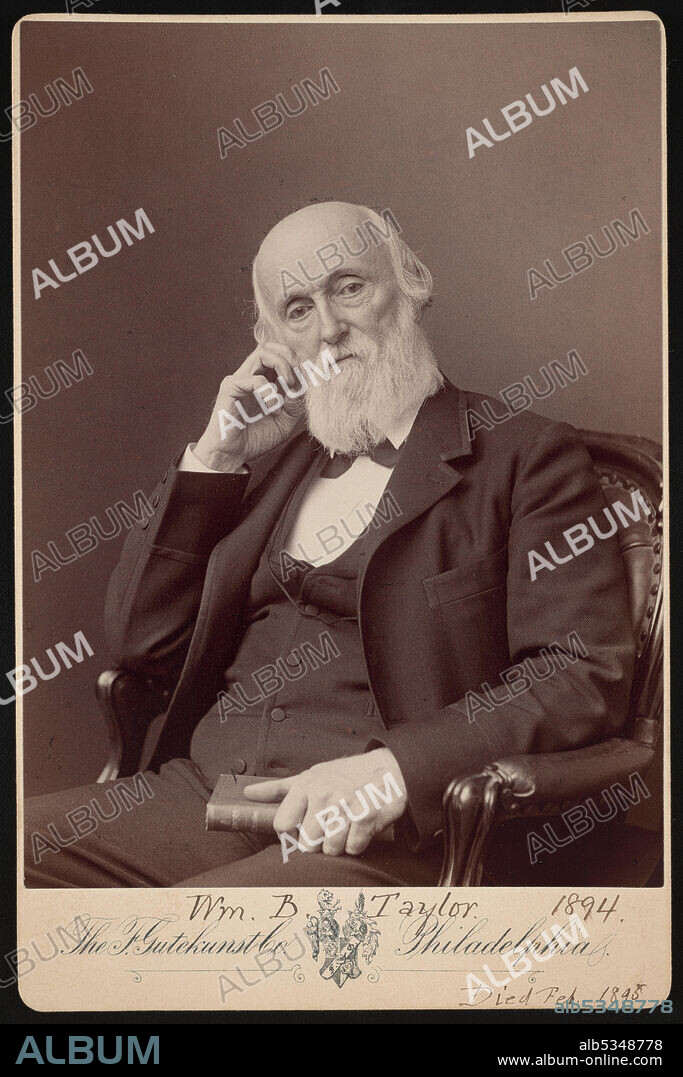 FREDERICK GUTEKUNST. Portrait of William Bower Taylor (1821-1895), 1894.