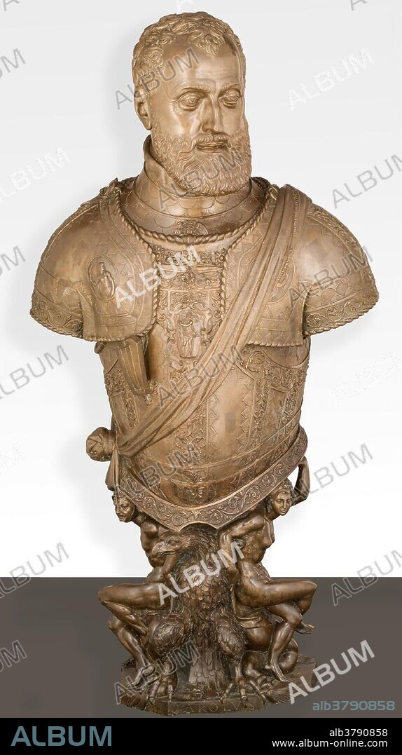 Leone Leoni; Pompeo Leoni / 'Carlos V'. Hacia 1553. Bronce, 112 x 58 cm.