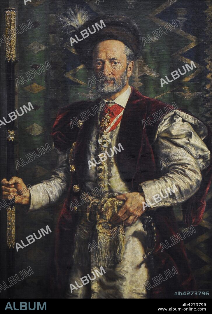 Mikolaj Zyblikiewicz (1823-1887). Político polaco. Alcalde de Cracovia. Retrato por Jan Matejko (1838-1893), 1887. Galería de Arte Polaco del siglo XIX (Lonja de los Paños, Sukiennice). Museo Nacional de Cracovia. Polonia.