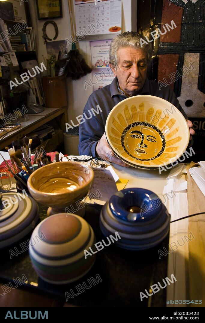 Taller de ceramica Icardi.Eivissa.Ibiza.Balearic islands.Spain.